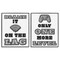 Stupell Industries Black & White Gamer Quotes 2pc Framed Giclee Set, design by Marcus Prime